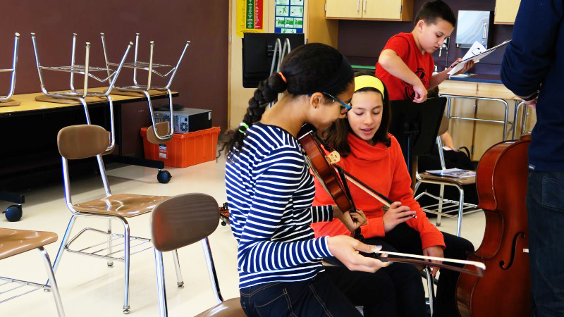 Strings students