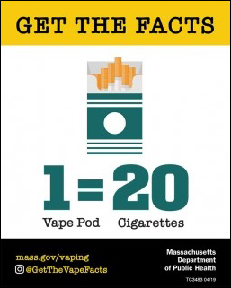1 Vape Pod = 20 Cigarettes